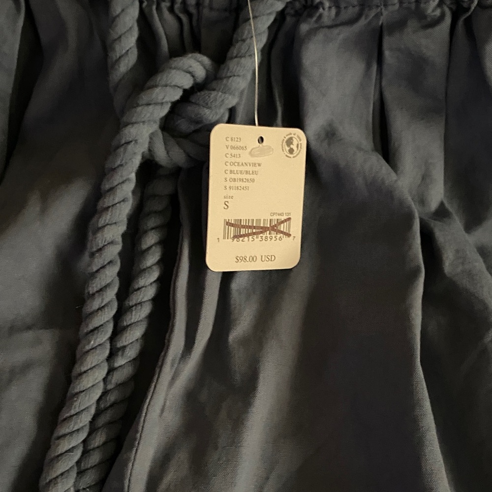 Free People Wide Leg Pants in Dusty Blue - Picture 4 of 4